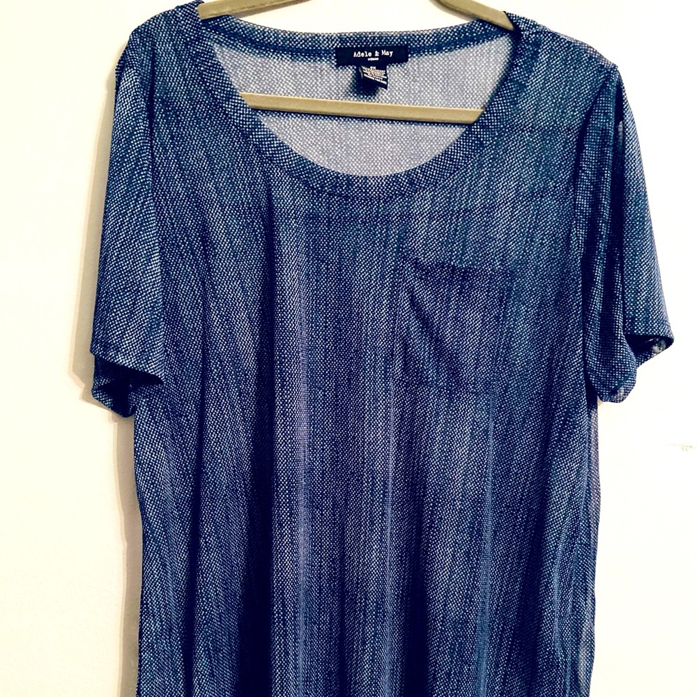 Sheer Blue Top